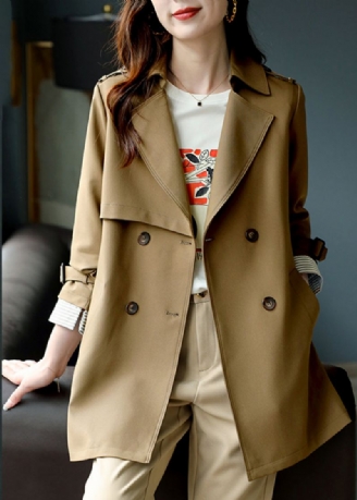 Mote Khaki Hakk Trench Coat Langermet