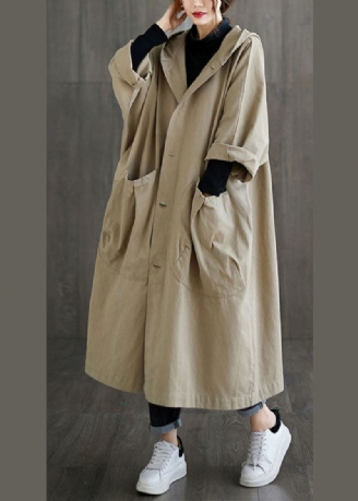 Diy Khaki Hettelommer Cotton Coat Spring