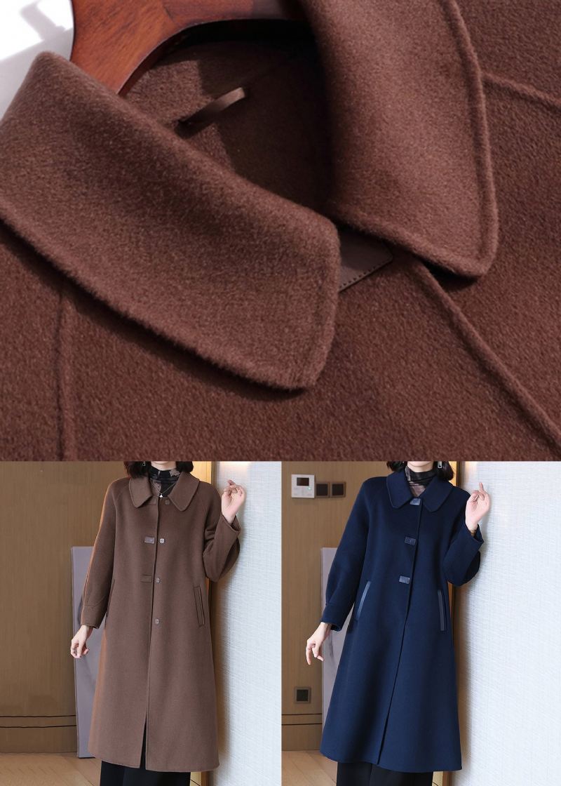 Kaffe Solid Wool Coats Peter Pan Krage Langermet - Vinterfrakker for kvinner