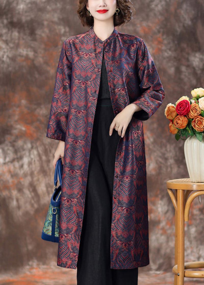 Lilla Lommer Silk Coats Stativ Krage Langermet