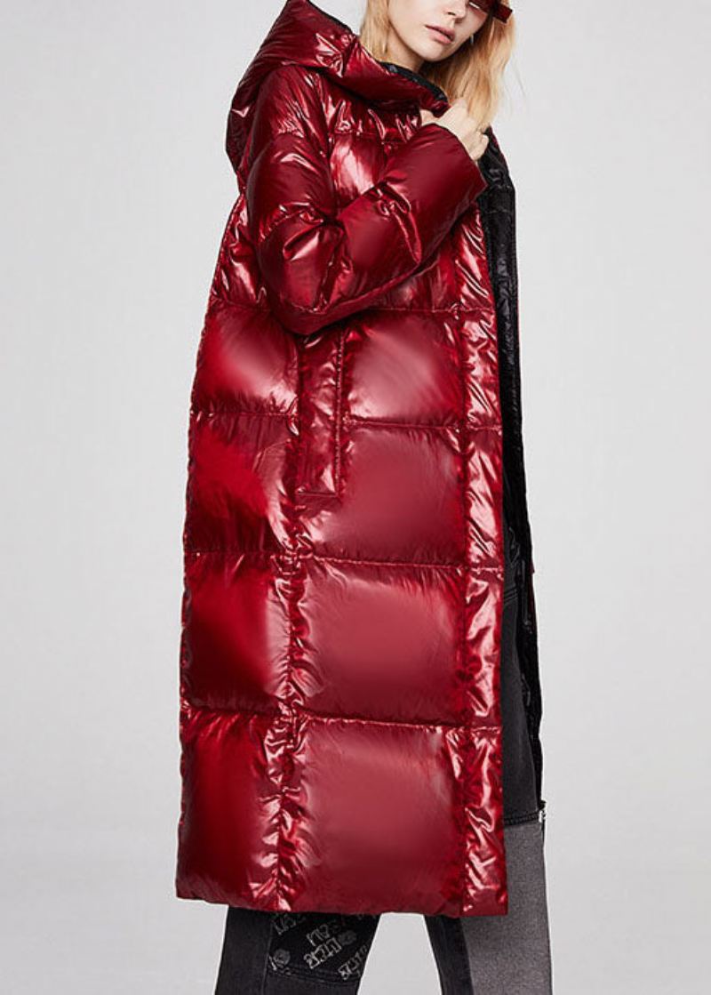 Casual Mulberry Hette Tykk Vinter Duck Down Coat - Blå