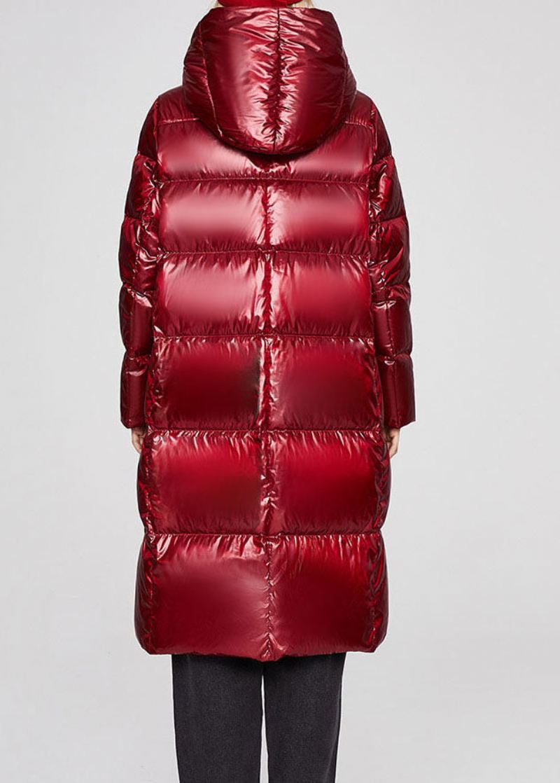 Casual Mulberry Hette Tykk Vinter Duck Down Coat - Blå