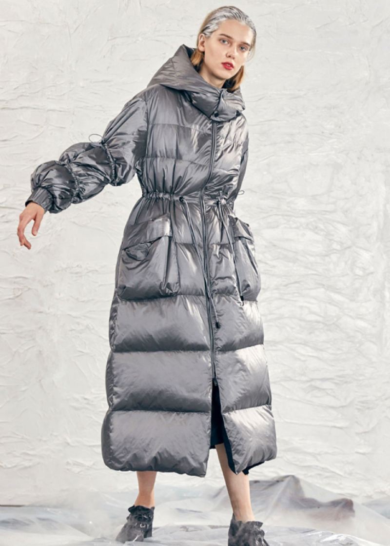 Original Design Caramel Hette Snøring Duck Down Puffer Coat Winter - Dunjakker for kvinner