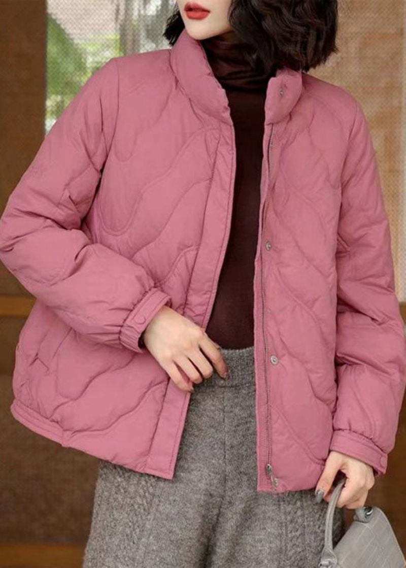 Rosa Original Duck Down Jacket In Winter Stand Collar Zip Up