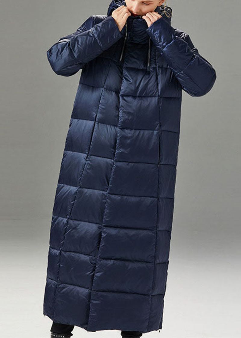 Stil Navy Slim Fit Mote Tykk Vinter Duck Down Coat - Dunjakker for kvinner