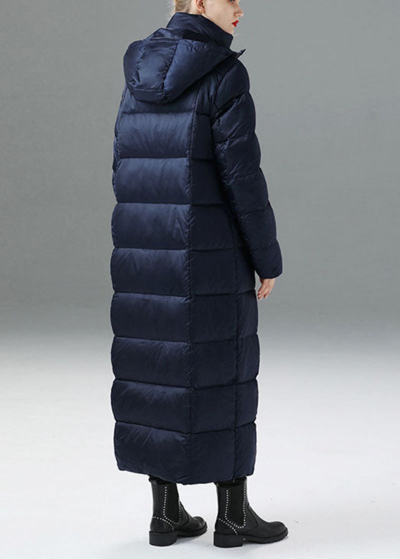 Stil Navy Slim Fit Mote Tykk Vinter Duck Down Coat - Dunjakker for kvinner