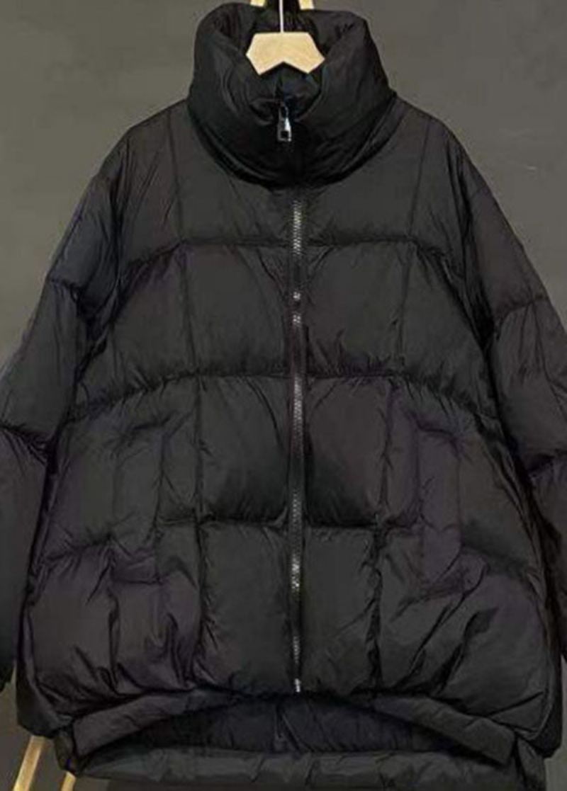 Vintage Lilla Zip Up Snøring Duck Down Puffer Jacket Vinter - Lilla