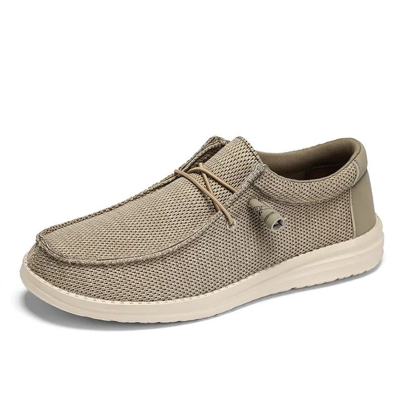 Menn Slip On Canvas Sko Loafers Mest Populære Prime - Svart