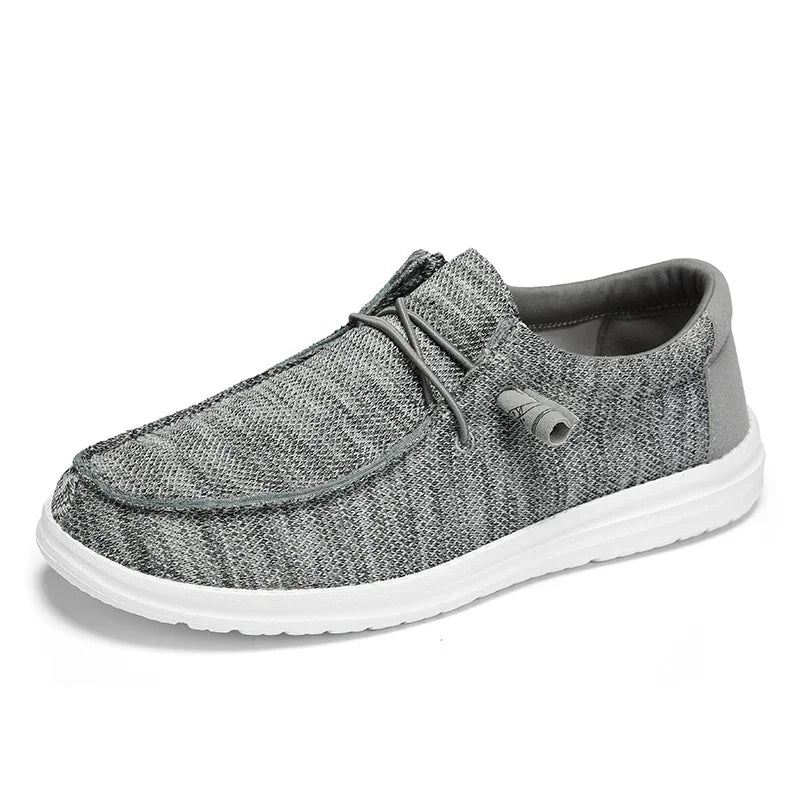 Menn Slip On Canvas Sko Loafers Mest Populære Prime - Svart