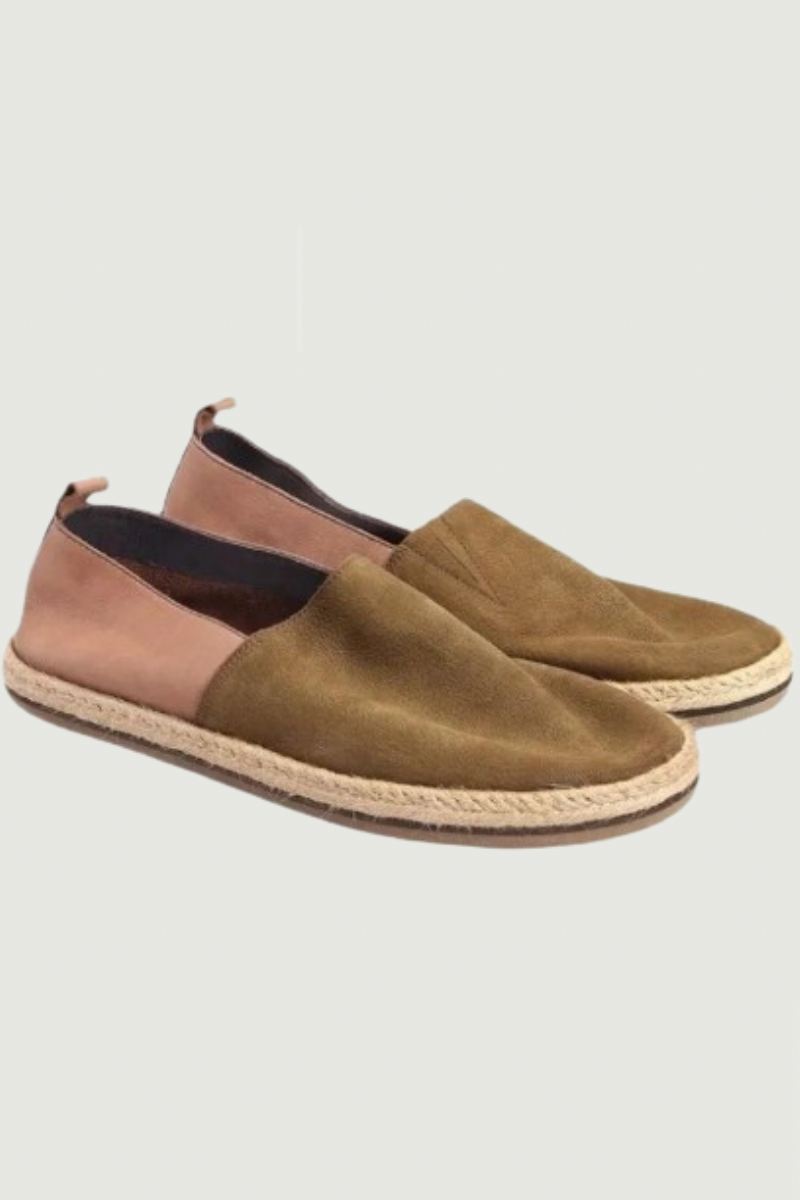 Sommer Pustende Loafers I Ekte Skinn Menn Slip-on Daily Casual Flat Shoes Mann Vintage