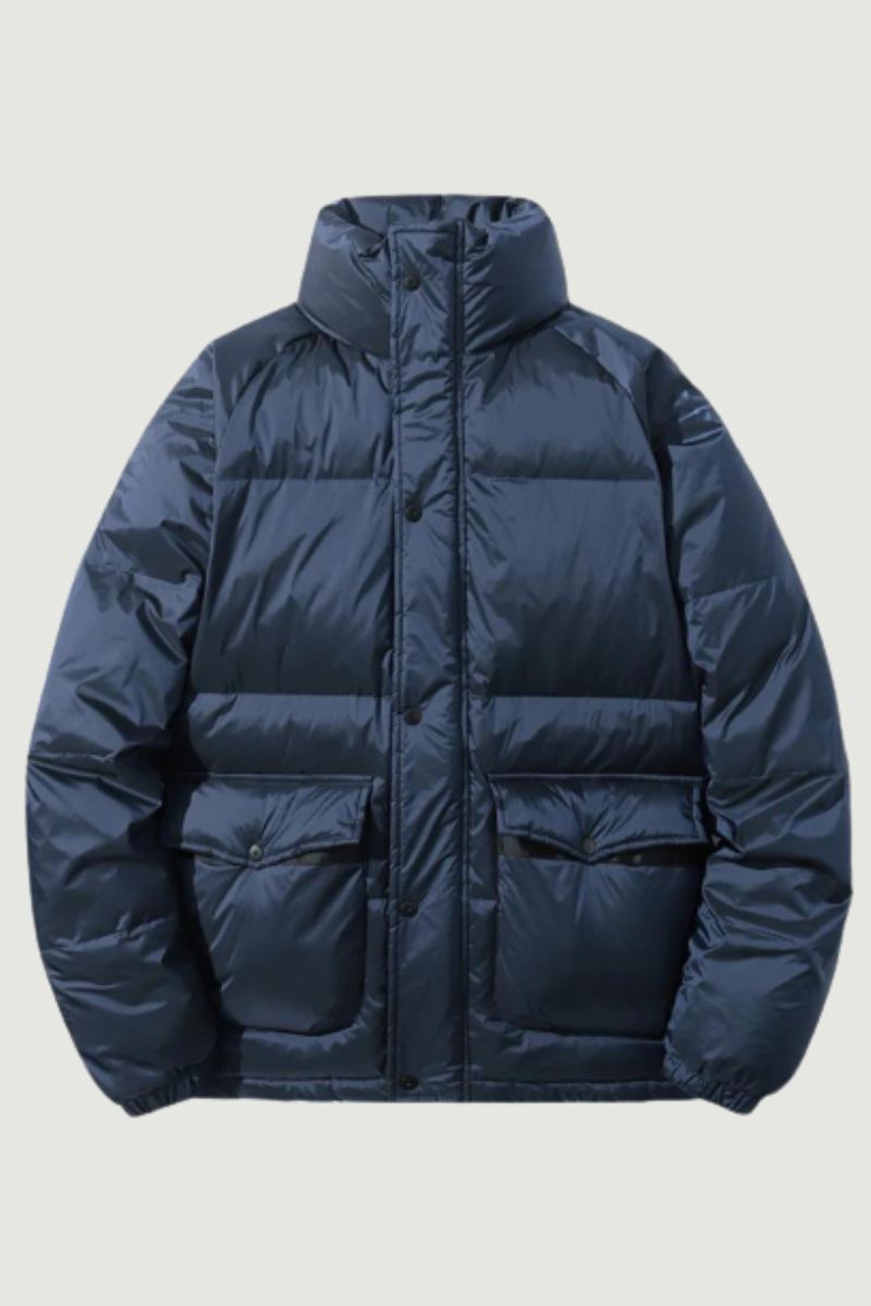 Polstret Jakke For Menn Vinterhvit Andedun Fluffy Puffer Yttertøy Svart Oversize Frakk Herre